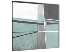 Duck Egg Blue Grey Painting