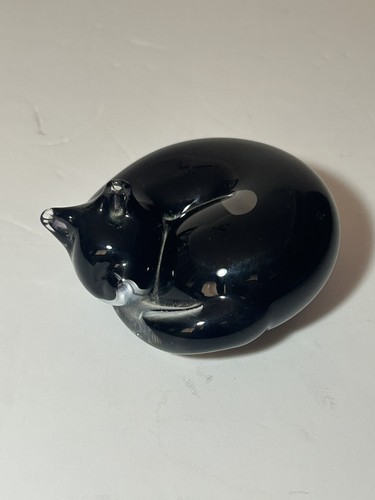 Langham glass cat figurine - langham,