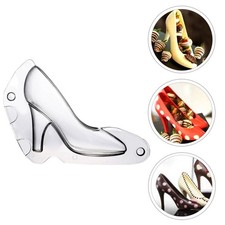 3D High-Heeled Shoes Mold Plastic Chocolate Mold Reusable Chocolate Fondant Mold