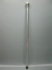 Large Knob Head Stainless Steel Elongated Walking Stick Cane Trekking