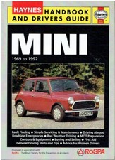MINI SALOON COOPER/S CLUBMAN 1275GT VAN PICK-UP 1969-92 SERVICING HANDBOOK *VGC*
