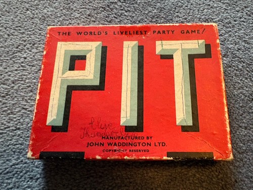 Vintage pit card - pit, game