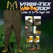 Vass-Tex 700E ‘Wide-Boy’ Edition Chest Wader Carp Fishing Clothing - All Sizes