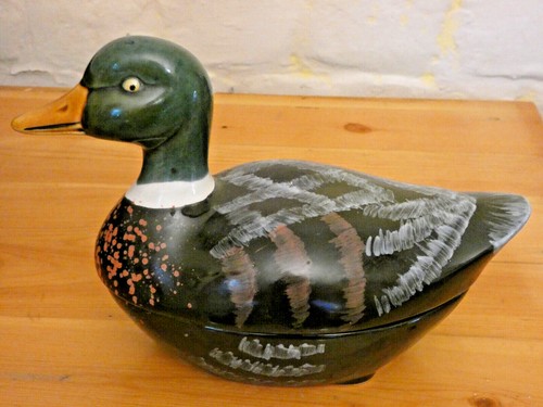 Duck pate dish with lid - duck,