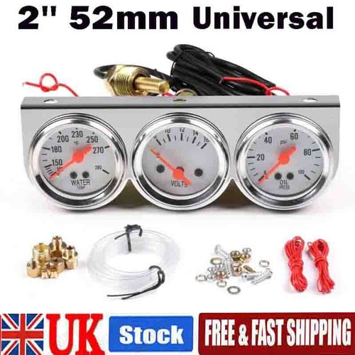 Auto car 52mm chrome face - 2″/52mm,