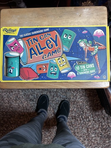 Tin can alley fairground - can,
