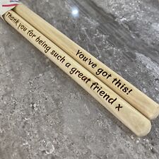 Personalised Drumsticks Laser