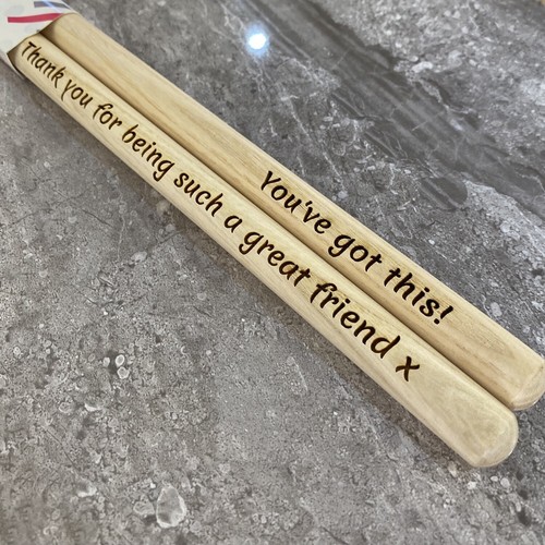 Personalised drumsticks laser - personalised,
