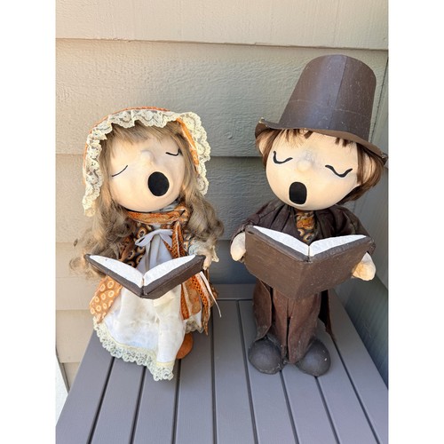 Vintage handmade carolers - handmade,