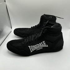 Lonsdale Contender Lo Boxing Boots, Black - Size 13/48.5 RRP £84