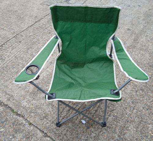 Green captains folding chair - green,