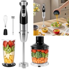 4IN1 Electric Hand Blender 3800W Mixer Stick Food Processor 700ML&500ML Chopper