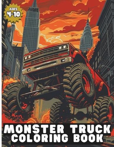 Monster truck coloring - coloring, book