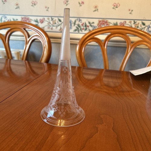 Antique clear glass epergne - antique,