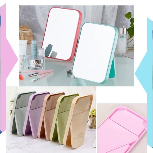 Square shape hand mirror held - square-shape,