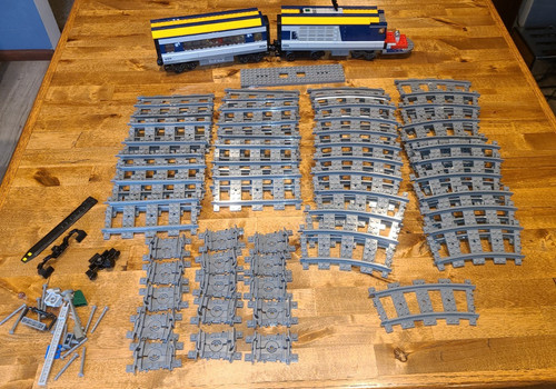 Lego city train - city, track