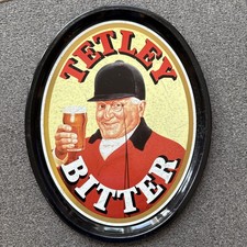 Tetley   Bitter Tray- Vintage 1990’s Perfect For Home Bar Or Man Cave 12.5”x 16”