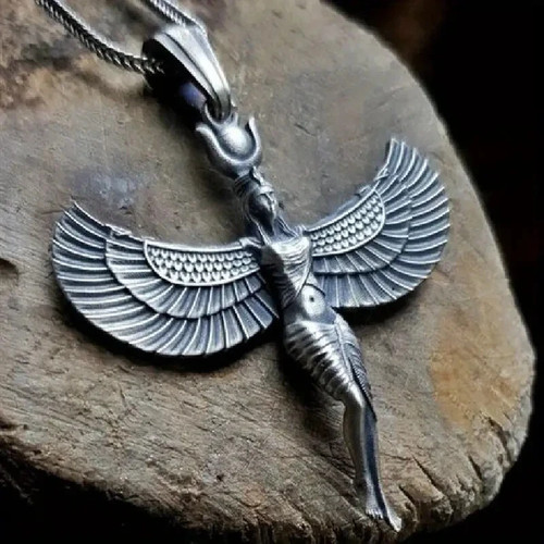 Silver egyptian goddess - silver,