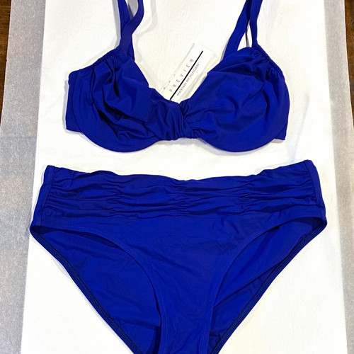 Maryan mehlhorn blue ruched - ruched, 2