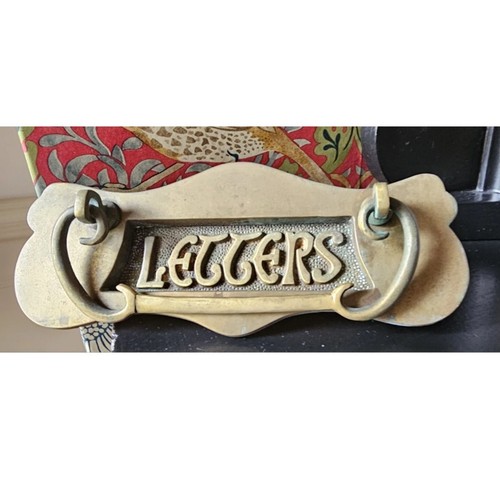 Victorian vintage brass letter - brass,