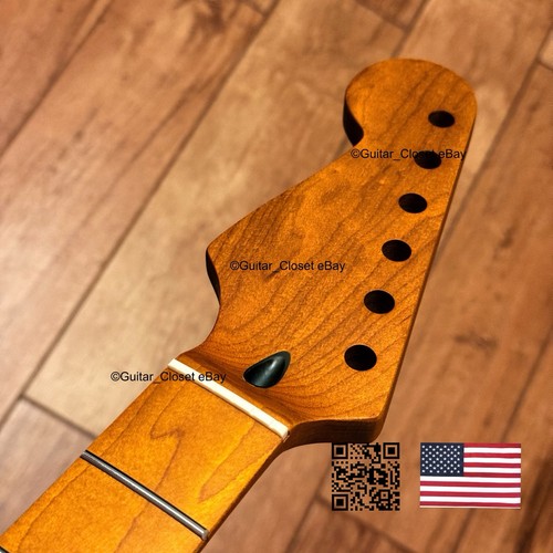 Roasted maple strat neck - roasted,