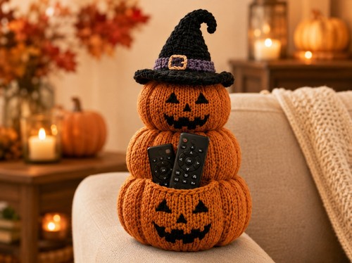 Halloween pumpkin stack - pumpkin, sofa