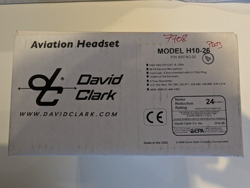 David clarke h10 aviation - clarke, h10-26