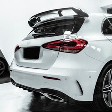 FOR MERCEDES A CLASS W177 A45 A35 STYLE GLOSS BLK REAR ROOF BOOT SPOILER 18+
