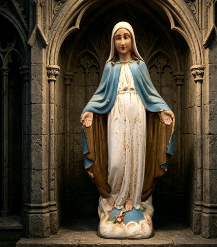 Vintage religious plaster - religious,