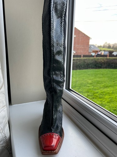 Soles python knee high boots - knee,
