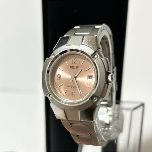 Casio edifice date pink dial - pink,