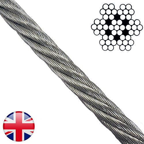 7x7 stainless steel - steel, rope