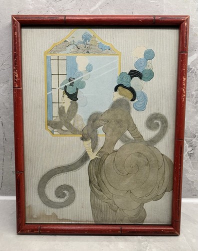 Framed antique women a - framed,
