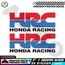 2x HONDA HRC RACING Vinyl Decal Stickers Bike Motorbike Motorcycle Sticker Mod