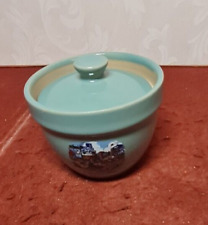 Denby Manor Green Lidded Sugar