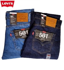 Levis 501 Mens Straight Fit Jeans Denim Original Fit bottoms New with Tags