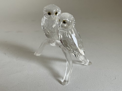 Swarovski crystal owl - owl, couple