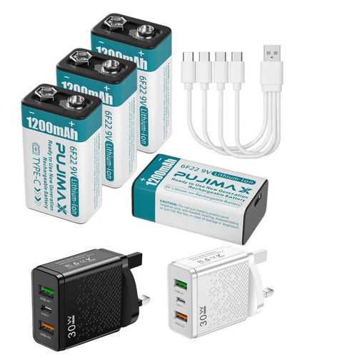 Battery usb rechargeable - 9v,
