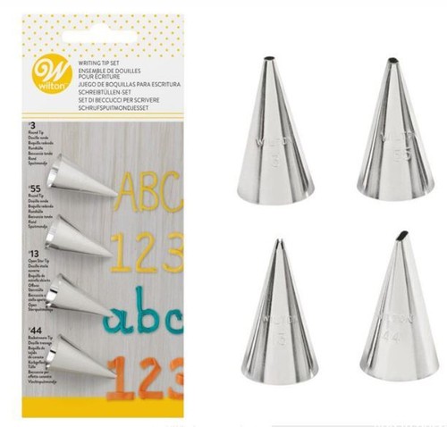 Wilton writing tip - set, 4