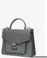 MCM Leather Top Handle Bag