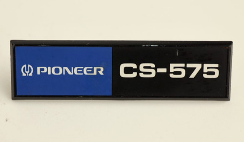 Pioneer 575 speaker - pioneer, badge