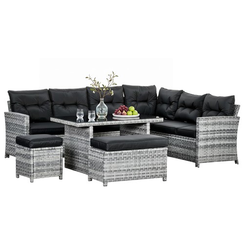 Outsunny pcs rattan garden - pcs,