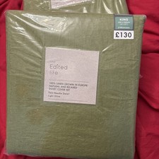 The Edited Life King  Duvet  Cover Set 100% Linen Brand New Sealed
