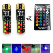 501 RGB Remote LED Interior Bulbs Lights For VW Volkswagen