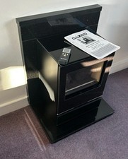 Gazco Riva Vision Range Balanced Flue Log Effect Gas Fire Marble Hearth Remote