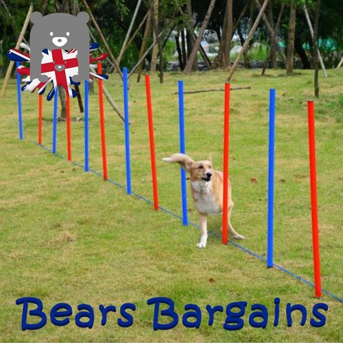Dog agility weave pole - set,