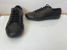 Fred Perry Black Leather
