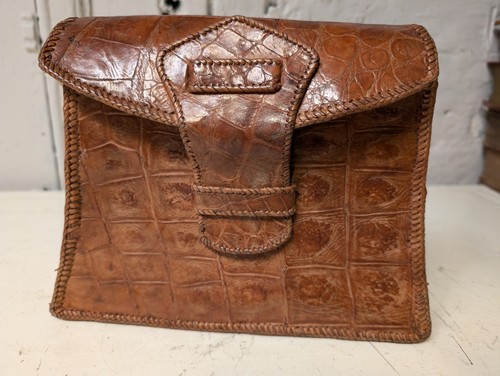 Vintage large crocodile skin - crocodile,