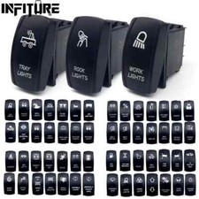 12V 24V 5P/7P Blue Led Rocker