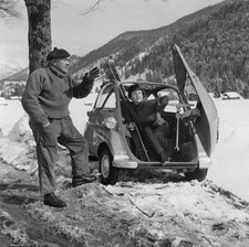 With the BMW Isetta in the